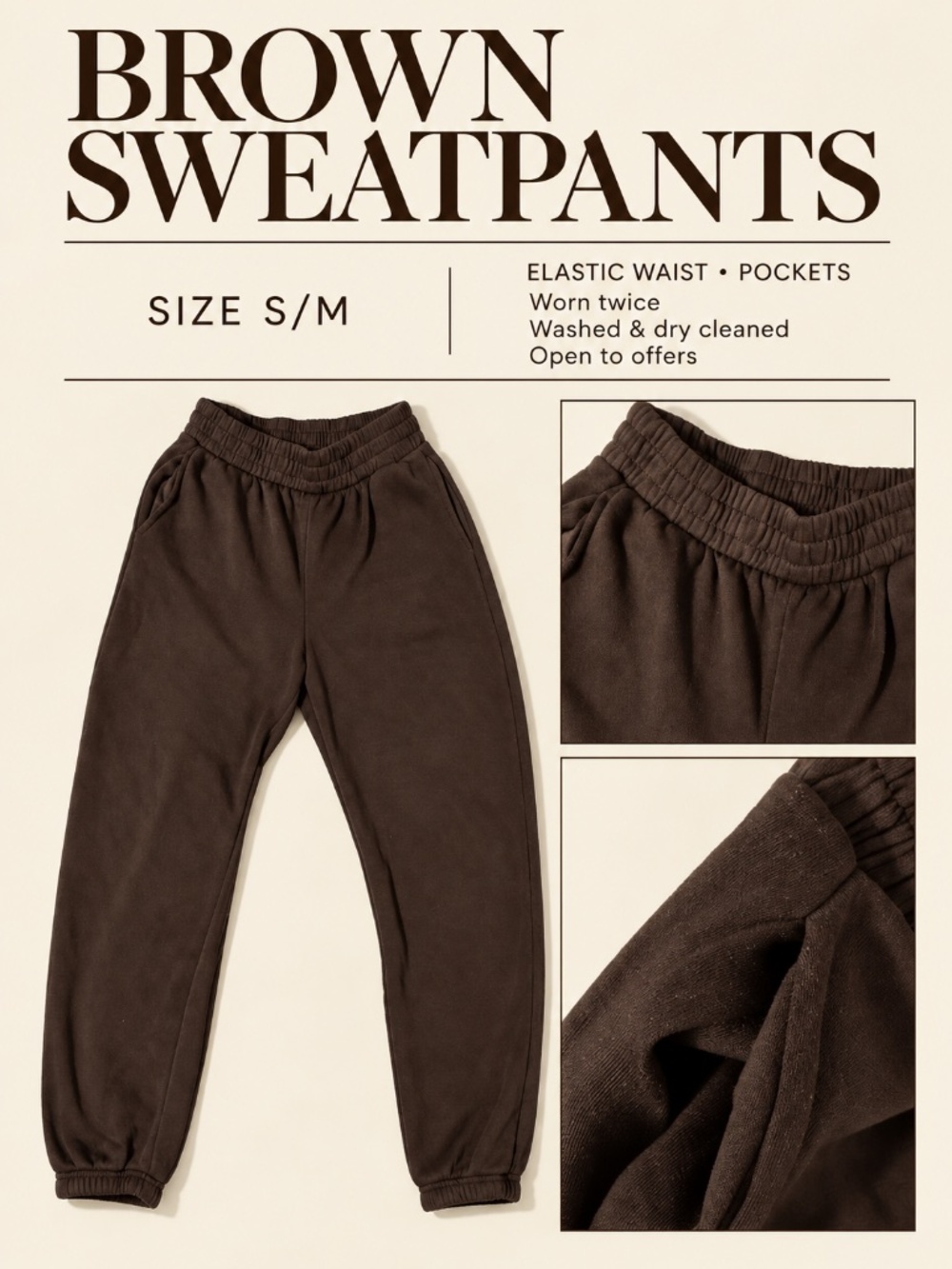 Chocolate Brown Sweatpants